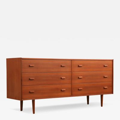  Art furn Danish Modern 6 Drawer Teak Dresser by Art Furn