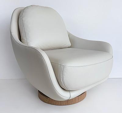  Artefacto Vintage Artefacto Leather Luna Lounge Swivel Chair 
