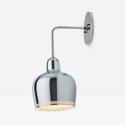  Artek Alvar Aalto A330s Chrome Wall Light Light for Artek