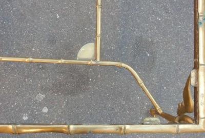  Artelegno 1950 1970 Bronze Coffee Table with Swans and Its Six Pieces of Sofas Signed GAD