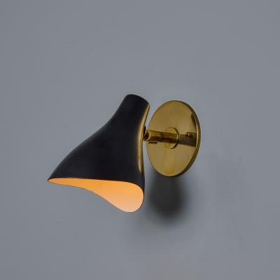  Arteluce 1950s Gino Sarfatti Model 10 Sconce for Arteluce in Black