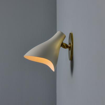  Arteluce 1950s Gino Sarfatti Model 10 Sconce for Arteluce in White