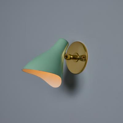  Arteluce 1950s Gino Sarfatti Model 10 sconce for Arteluce in Green