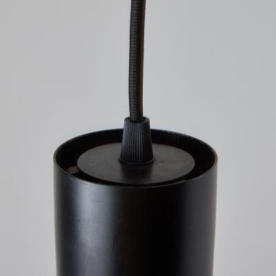  Arteluce 1960s Gino Sarfatti Metal and Amber Seguso Glass Pendant for Arteluce