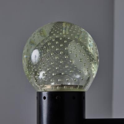  Arteluce 1960s Gino Sarfatti Metal and Seguso Glass Sconce for Arteluce 