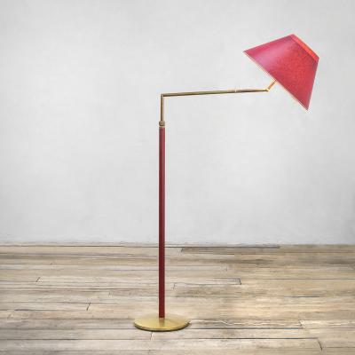  Arteluce Angelo Lelii mod Tris Floor Lamp Arredoluce Adjustable Diffuser 50s