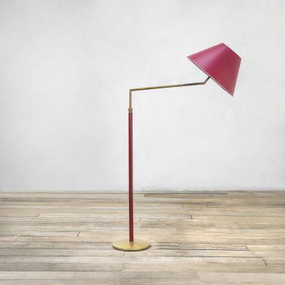  Arteluce Angelo Lelii mod Tris Floor Lamp Arredoluce Adjustable Diffuser 50s
