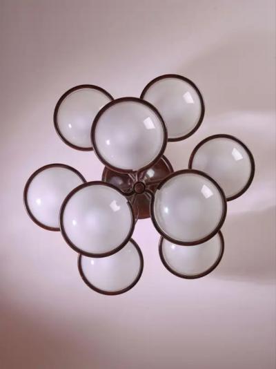  Arteluce Gino Sarfatti chandelier Model 2042 9 produced by Arteluce Italy 1960s