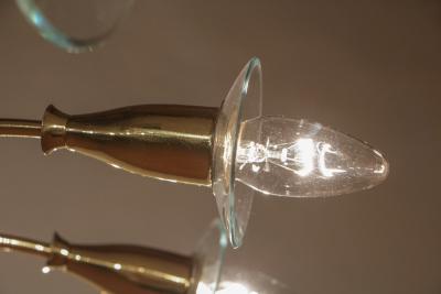  Arteluce Italian Mid Century 18 Lights Chandelier attributed to Angelo Lelii for Arteluce