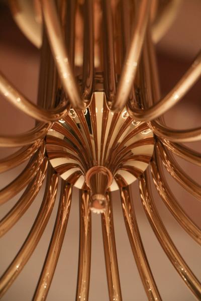  Arteluce Italian Mid Century 18 Lights Chandelier attributed to Angelo Lelii for Arteluce