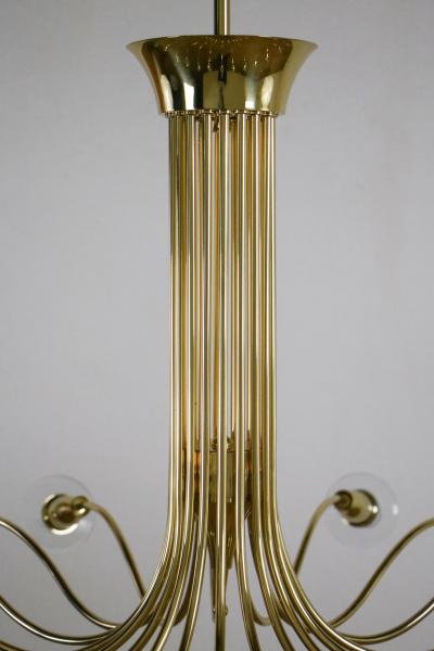  Arteluce Italian Mid Century 18 Lights Chandelier attributed to Angelo Lelii for Arteluce