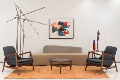  Arteluce Italian Mid Century Arteluce Giraffe Floor Lamp