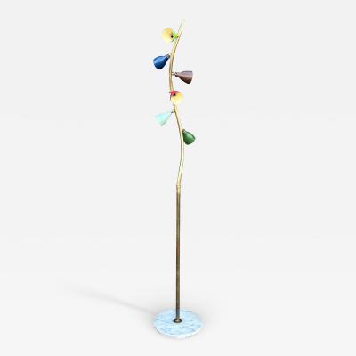  Arteluce Italian Modern Arteluce Attributed Multi Cone Floor Lamp