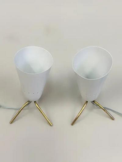  Arteluce Pair of Italian MId Century Modern Table Lamps Attr Gino Sarfatti Arteluce