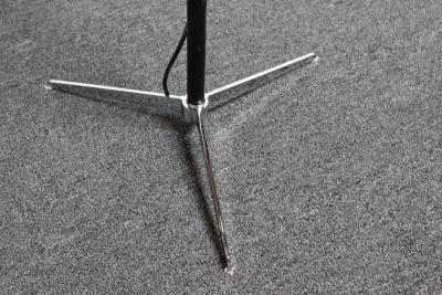  Arteluce Single Arm Counterbalance Chrome Globe Floor Lamp by Arteluce