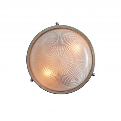  Artemide 1960s Petite Sergio Mazza Pressed Glass Nickeled Brass Wall or Ceiling Lamp