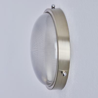  Artemide 1960s Petite Sergio Mazza Pressed Glass Nickeled Brass Wall or Ceiling Lamp