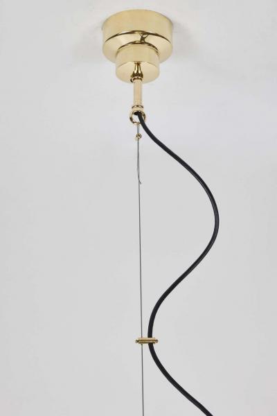  Artemide 1960s Sergio Mazza Brass Delta Pendant for Artemide