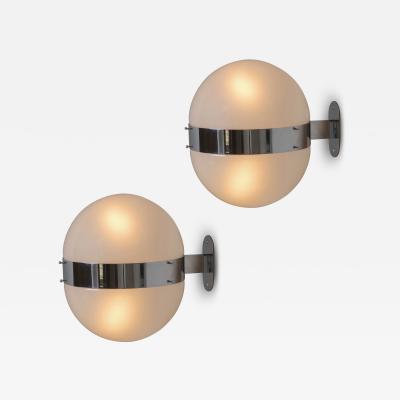  Artemide 1960s Sergio Mazza Clio Sconce for Artemide in Chrome