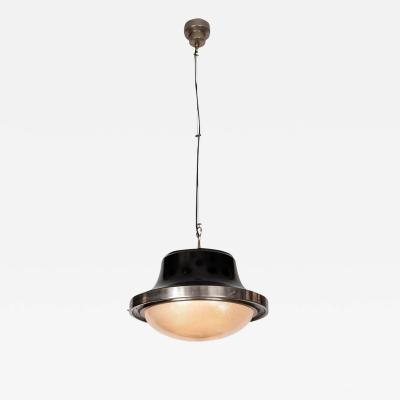  Artemide 1960s Sergio Mazza Tau Nickeled Brass Pendant for Artemide