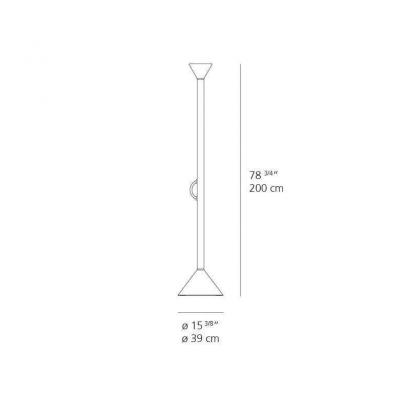  Artemide Ettore Sottsass Callimaco Floor Lamp for Artemide