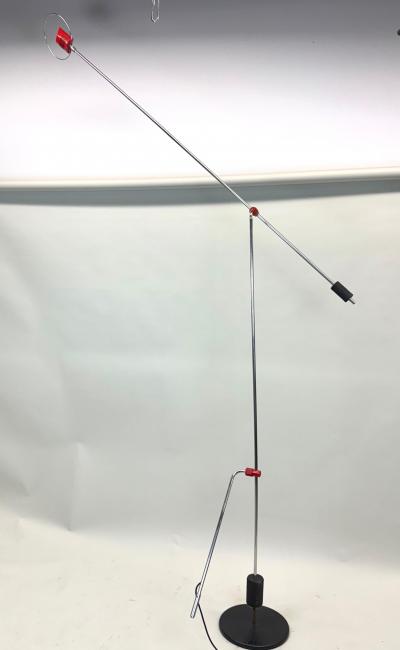  Artemide Italian Mid Century Modern Cantilevered Counter balance Floor Lamp c 1975