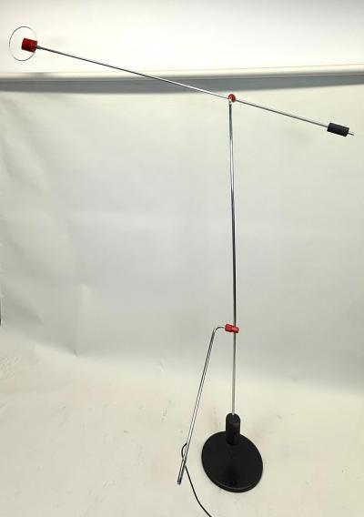  Artemide Italian Mid Century Modern Cantilevered Counter balance Floor Lamp c 1975