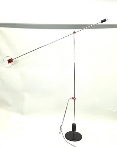  Artemide Italian Mid Century Modern Cantilevered Counter balance Floor Lamp c 1975