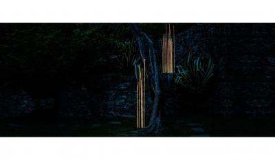 Artemide Klaus Begasse Reeds Triple Indoor or Outdoor Floor Lamp for Artemide