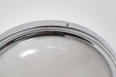  Artemide Large 1960s Sergio Mazza Glass and Metal Ceiling or Wall Lamp for Artemide