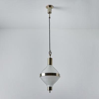  Artemide Large Studio B B P R Polinnia Glass and Metal Pendant c 1964 for Artemide