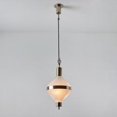  Artemide Large Studio B B P R Polinnia Glass and Metal Pendant c 1964 for Artemide