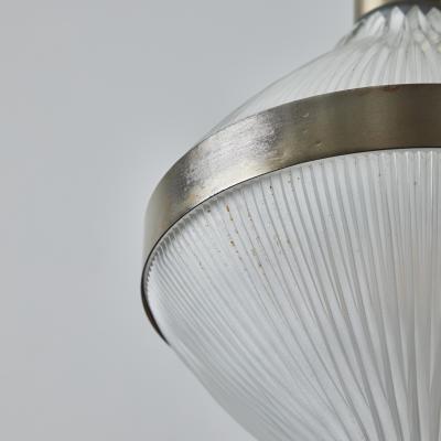 Artemide Large Studio B B P R Polinnia Glass and Metal Pendant c 1964 for Artemide