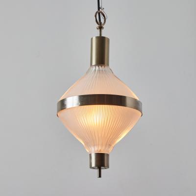  Artemide Large Studio B B P R Polinnia Glass and Metal Pendant c 1964 for Artemide