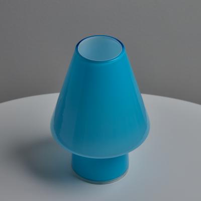  Artemide Pair of 1980s Memphis Style Glass BiBi Table Lamps for Artemide