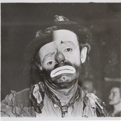  Arthur Fellig Weegee Weegee Distortion Photograph of Emmett Kelly