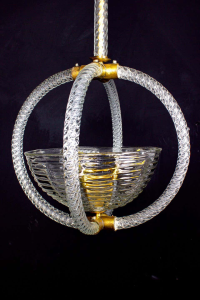  Artisti Barovier Italian Art Deco Lantern by Barovier 1940