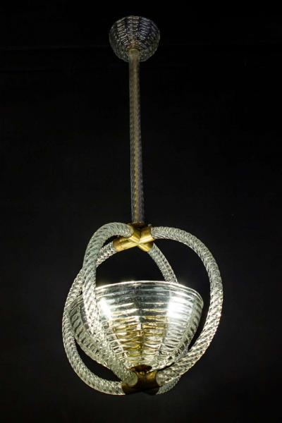  Artisti Barovier Italian Art Deco Lantern by Barovier 1940