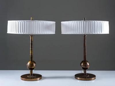  Arvid B hlmarks Lampfabrik Pair of Table Lamps by B hlmarks Sweden 1930s