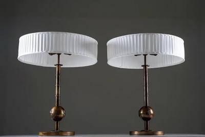  Arvid B hlmarks Lampfabrik Pair of Table Lamps by B hlmarks Sweden 1930s