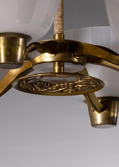 Asea ASEA 6 arm chandelier