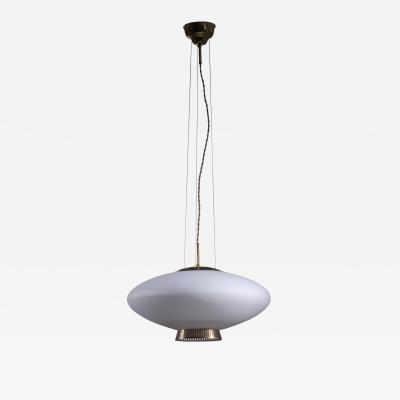  Asea ASEA opaline glass and brass pendant