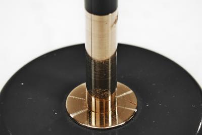  Asea Black Lacquered Metal Floor Lamp by ASEA Sweden 1950s