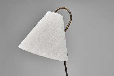 Asea Brass and Cast Iron Model E1815 Floor Lamp for ASEA Belysning Sweden 1950s
