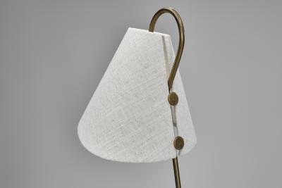  Asea Brass and Cast Iron Model E1815 Floor Lamp for ASEA Belysning Sweden 1950s