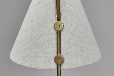  Asea Brass and Cast Iron Model E1815 Floor Lamp for ASEA Belysning Sweden 1950s