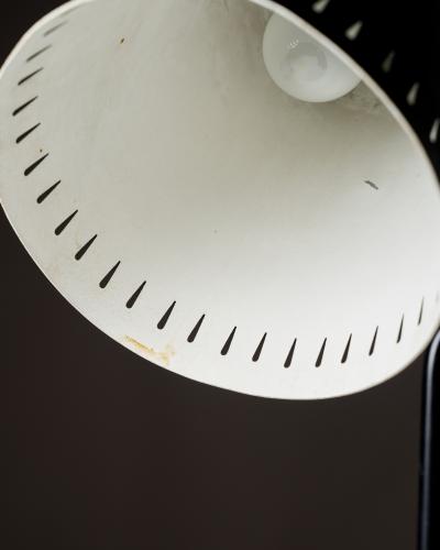  Asea Brass and Enameled Metal Adjustable Skruven Floor Lamp by Asea Sweden c 1950
