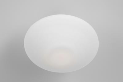  Asea Brass and Opal Glass Ceiling Lamp by ASEA Sweden 1940s