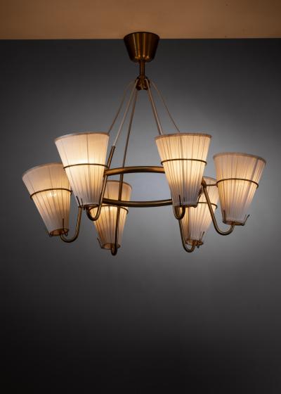 Asea Hans Bergstr m brass chandelier for ASEA