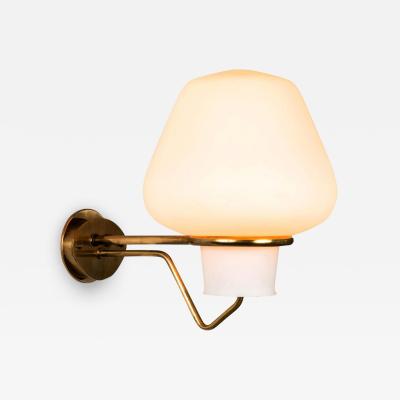  Asea Large 1950s Gunnar Asplund JH 813 Brass and Glass Sconce for ASEA